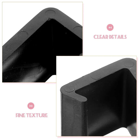 Close-up of edges on 4 pack sofa connector clips for sectionals and rattan chairs, easy to use plastic furniture fasteners with simple shape