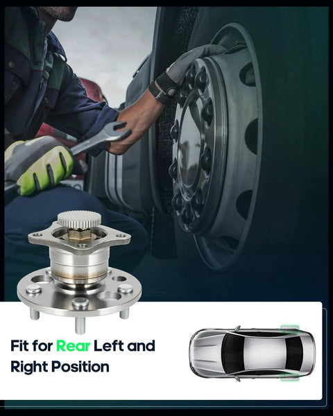 Installation of Rear Wheel Hub Bearing Assembly 512310 For Toyota Avalon 1995 2004 Camry 1997 2001 Solara 1999 2003 5 Lug With ABS Pair