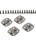Rotating Concealed Hinge Set Four Pieces For Kitchen Cabinets And Furniture Doors Durable Wear Resistant Door Fittings With Easy Install Design