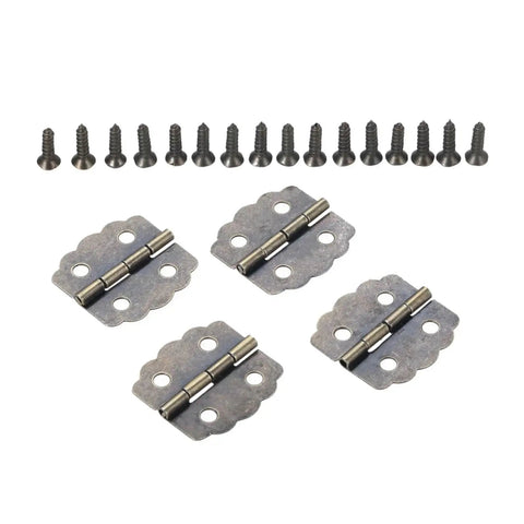 Rotating Concealed Hinge Set Four Pieces For Kitchen Cabinets And Furniture Doors Durable Wear Resistant Door Fittings With Easy Install Design