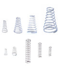 Assorted springs from Grab And Go Compression Springs Kit 100 Pieces Assorted Metal Tower And Return Springs Set 304 Stainless Steel Tapered