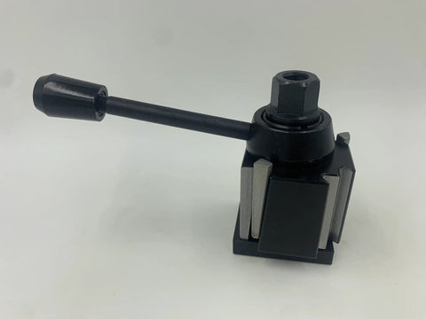 Wedge Type Quick Change Tool Post Set for Mini Lathe 6 to 9 Inch Swing Steel with Quick Tool Change, Compatible Holders