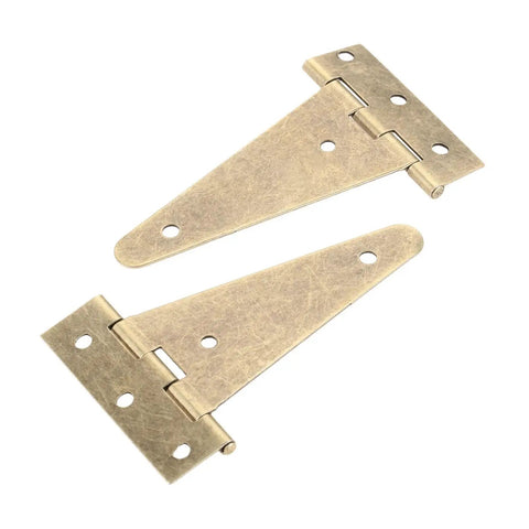 Adjustable Soft Close Door Hinges 2 Pack T Shape Butt Hinges For Cupboards Wardrobes Jewelry Boxes And Chests Quiet Smooth Opening Durable