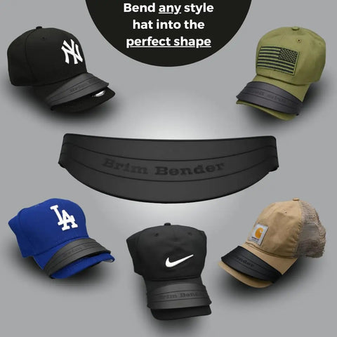 Cap Hat Curve Tool With Snap On Brim Bender Over Nine Curve Settings For Perfect Shape Without Over Bending One Size Fits All