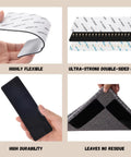 16 Pack Anti Slip Rug Tape Double Sided Carpet Grip for Hardwood Floors and Tiles prevents slipping, curling, bunching on area rugs