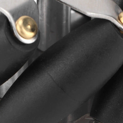 Close-up of 48mm Steel Mecanum Wheel Set With TPR Rollers For Omni Directional Drive On Robot Cars And RC Models 3Kg Load Capacity