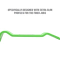 Green tool from Scratch Free Nylon Trim Removal Tool Kit For Auto Molding, Fasteners, And Bezels That Won't Scratch Paint Or Surfaces
