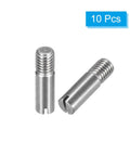 10 Pack M10 X 35 mm Slotted Cylindrical Pins 304 Stainless Steel External Thread Dowel Locating Pins for furniture builds