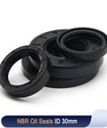 Oil Seal ID 30mm Kit With A Bunch Of O Ring Sizes 36 40 45 46 50 52 55 58 60 62 65 Assortment For Automotive Machinery Pumps Cylinders Valves Water Pipes And More High Temp Oil Resistant Wear Resistant, NBR oil seals ID 30mm
