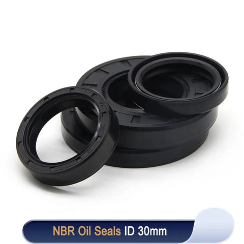 Oil Seal ID 30mm Kit With A Bunch Of O Ring Sizes 36 40 45 46 50 52 55 58 60 62 65 Assortment For Automotive Machinery Pumps Cylinders Valves Water Pipes And More High Temp Oil Resistant Wear Resistant, NBR oil seals ID 30mm
