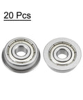 20 pcs Flanged Ball Bearing 5x16x5mm Double Shield Chrome Steel F625ZZ Built To Last With 18mm Flange Diameter 1mm Flange Thick 20 Pack