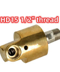 Half Inch Rotating Brass Joint For Hoses With Leak Proof Seal And 360 Degree Spin, Heavy Duty Brass Fitting That Stops Hose Kinks, No Hassle Install, Reliable Under High Pressure. HD15 1/2" thread brass hose fitting
