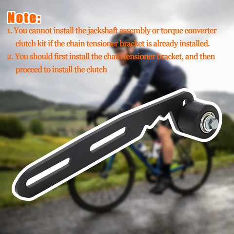 Upgrade Your Ride With This Ultimate Mini Bike Chain Tensioner Adjuster Kit Perfect For Ct200 U Mb200 Bt200X Models To Keep Your Drive Smooth And Tight While Adding Some Real Style To Your Daily Grind. black steel chain tensioner bracket with roller