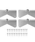 4 Pack Gutter Downspout Extension Hinge Flip Up Stainless Steel For Rectangle And Square Downspouts Heavy Duty Rain Gutter Hinge