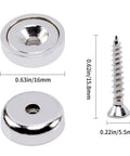 Beast Mode Heavy Duty Neodymium Round Base Cup Magnets 60 Pieces With Holes Countersunk Discs 60 Lbs Pull, size details.