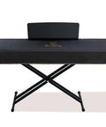 Piano Keyboard Dust Cover With Music Stand And Zipper Opening on black stand, Dust Proof Protector For Yamaha P225, fits 88 keys