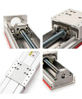 Premium Cross Linear Electric Slide Stage With Double Guide Rail Actuator showing precision components for lab automation.