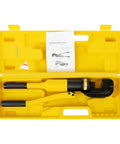 Heavy Duty Hydraulic Rebar Cutter 13 Ton Cuts Up To 22mm Steel Rods in yellow carrying case with instruction manual.
