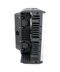 Pro Grade 50 Watt Led Flood Light Generating Solid 180 Degree Ultra Wide Beam side view showing trunnion mount and heat sink design.