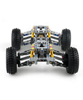 Front view of DIY Four Wheel Drive RC Car Chassis Kit With Independent Suspension System, Differential Gear, Steering Axle And Wheels.