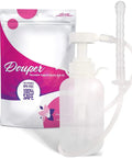 Reusable Vaginal Cleansing System For Women, 300ml Capacity, Clear Nozzle Douche with transparent reservoir and packaging