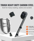 Sliding Barn Door Hardware Kit 8 Ft Heavy Duty Track Kit For Double Doors With Smooth Silent Pulley and carbon steel components
