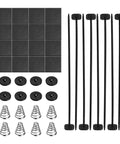 Shop Ready Fan Mounting Kit Install In A Snap With Heavy Duty Push Through Radiator Tie Straps That Gonna Fit Like A Glove On Electric Cooling Fan And Transmission Coolers. Includes black tie bars and springs.