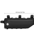 3L Large Bike Frame Bag With A 7 Inch Phone Pocket Waterproof 600D Fabric Four Point Anti Sway Straps dimensions side view