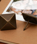 Top Shelf Antiqued Brass Upholstery Nails With Dang Sharp Square Cone Heads Heavy Duty Furniture Tacks Pack Of Thirty on paper.