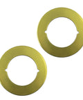 2 Pack Gold Scar Plate For Door Knob Fixing Cover Filler Backplate Beef Up Security By Hiding Damaged Door Easy Install Fits Under Existing Lockset