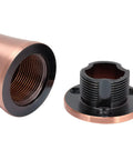 Adjustable Height Furniture Leg Set Anti Slip Heavy Duty Aluminum Alloy parts in red bronze finish detail view