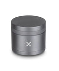 Premium Aluminum Toothless Grinder 2.5 Inch 4 Piece With Extra Storage Magnetic Lid Manual Herb Grinder Matte Gunmetal Gray.