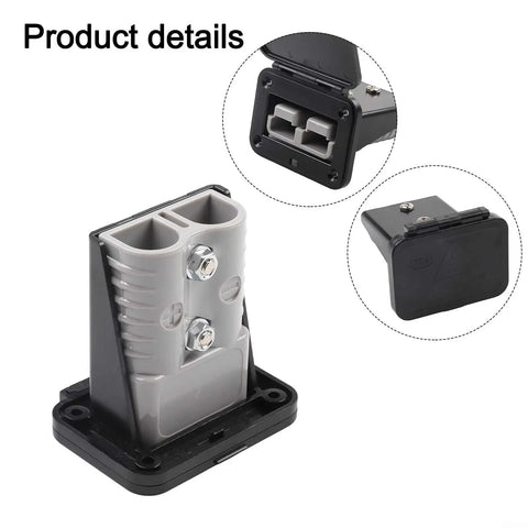 High Amperage Electric Vehicle Charging Connector Slick Fixed Base Heavy Duty Coupler built strong with a solid fixed mount base.