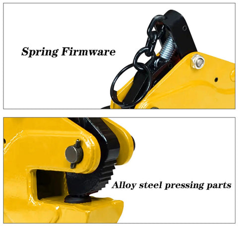 Rock Solid Vertical Steel Plate Clamp 10 Ton Heavy Duty Alloy Steel Lifting Tongs With Zero Slip Grip Built Tough For Rough Industrial Jobs And Heavy Beam Work