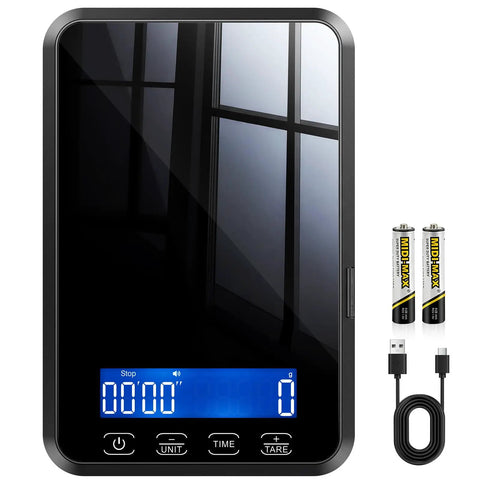 High Precision 33 Lb Digital Kitchen Scale With 0.1 Oz Accuracy For Sourdough Bread And Baking Built In 7 Units Tare And Timing Function