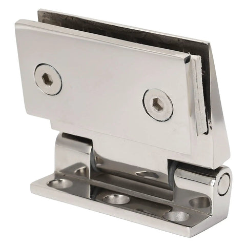 Stainless Steel Glass Door Hinge For Home Bathrooms Inclined Single Side Hinge Heavy Duty 304 Grade Built To Last