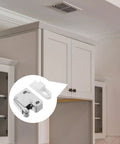 Stainless Steel Cabinet Roller Catch Latches With Anticollision Beads And Handleless Access Modern Metal Door Fasteners