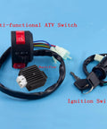 Universal All In One Electric Stator Coil CDI Wiring Harness And Spark Plug Kit with multi-functional switch and ignition