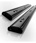 Heavy Duty Ball Bearing Drawer Slides With Soft Closing, 45mm Wide, Full Extension Cabinet Hardware, 100Lb Load Rating, Smooth Glide, Two Rows Of Solid Steel Balls, Galvanized Blue Seal Surface Tough-As-Nails Durability And Performance black pair