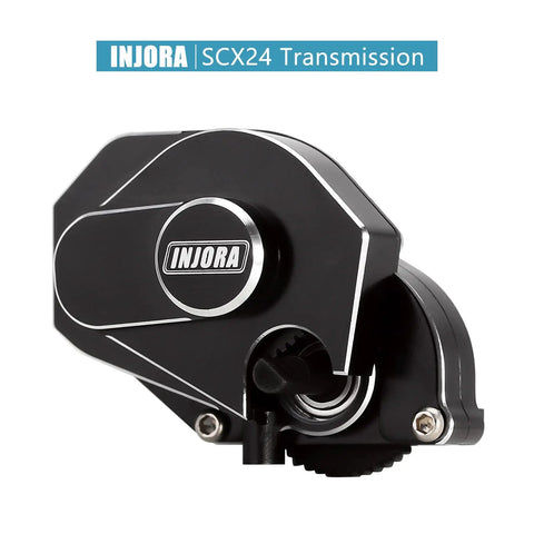 Aluminum Transmission Gearbox Upgrade for Axial SCX24 AX24 1 24 Scale RC Car with Beefed Up Black Anodized Finish