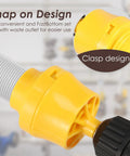 Heavy Duty Pvc Threader Kit With Electric Drill Adapter showing snap-on design for easy connection to power drills.