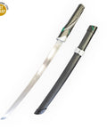 Genji Deflect Blade Replica Sword From Overwatch 54 Cm Carbon Steel With Scabbard 1.7 Kg Weight Black Green or Silver Finish