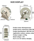 Hydroelectric Turbine Generator Low-Speed Water Wheel For Outdoor Lighting 100W Compact Power size display dimensions