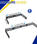 Two Sets Universal Mounting Brackets For CB Ham Radios, Transceivers And Scanners, Adjustable Width 6.3 To 10.6 Inches, Includes Screws