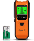 Smart 5 In 1 Stud Finder And Wall Scanner With Battery shown with display screen and battery included for hanging and DIY reno.