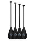 Four Beat Aluminum Canoe Paddles With 8 Degree Bent Blade, Fiberglass Reinforced Nylon Construction, Dihedral Design, and Ergonomic Grip
