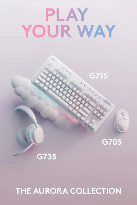 Top Shelf Wired Mechanical Gaming Keyboard With Dedicated Numeric Keypad And Hella Smooth Linear Gx Switches For Quiet Crisp Typing Featuring Customizable Lightsync Rgb Backlighting In A Genuine Japanese Layout Built For Serious Gamers on a light background with matching peripherals.