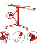 Heavy Duty Steel Drywall Lifter With Adjustable Height And Smooth Ride Casters For No Sweat Solo Ceiling Mounting