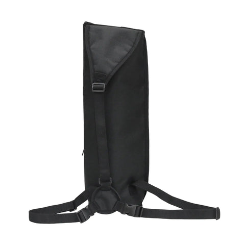 Ultra Lightweight Back Arrow Quiver for Target Practice Holds 22 to 28 Arrows with Molle System in black side view