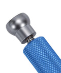 Alloy Steel Watch Bearing Opener With Anti Slip Handle For E2000 Movement Maintenance, close-up of blue textured grip